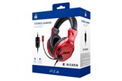 Spil tilbehør - BigBen Interactive PS4/PS5 Gaming Headset V3 - Red - PS4OFHEADSETV3RE