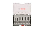 Fræser - Bosch Bitsæt til fræsejern, 6 dele, lige skaft på 6 mm - 2607017465