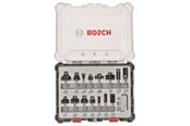 Fræser - Bosch Bitsæt til fræsejern, 15 dele, blandet, skaft på 6 mm - 2607017471