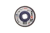 Vinkelsliber - Bosch X-LOCK-rondelslibeskiver, lige version, med plastbundplade og en diameter på 125 mm, G 120, X571, Best for Metal, 1 stk. - 2608619212