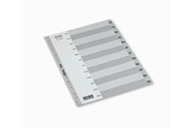 Lommer, Omslag & Registre - Bantex Strong-Line® Registersæt Jan-Dec, Grå - 100204661