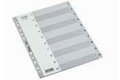 Lommer, Omslag & Registre - Bantex  Strong-Line®Register Grå  A4 1-10, Grå - 100204665