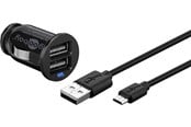 Mobil - Adaptere & Opladere - Pro USB Car charger 12V - 2x USB (2.4A) - 1m cable - 4040849716928
