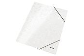 Mapper og Clipboards - Leitz 3-klap elastikmappe  WOW A4 Hvid - 39820001