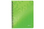 Blokke, Formularer & Notesbøger - Leitz Notesblok  WOW PP A5 linjeret 80 gram 80 ark Grøn - 46390054