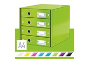Arkivering & Opbevaring - Leitz Skuffekabinet  Click & Store WOW 4 skuffer Grøn - 60490054