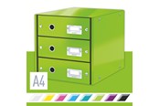 Arkivering & Opbevaring - Leitz Skuffekabinet  Click & Store WOW 3 skuffer Grøn - 60480054