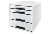 Arkivering & Opbevaring - Leitz Skuffekabinet Desk Cube  WOW 4-skuffer Sort - 52520001