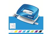 Hulapparater & Hæftemaskiner - Leitz Hulapparat  NeXXt WOW Mini, 2 huls 10 ark Blå - 50601036