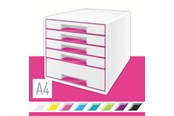 Arkivering & Opbevaring - Leitz Skuffekabinet Desk Cube WOW 5-skuffer Pink - 52142023