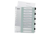Lommer, Omslag & Registre - Leitz WOW printbart register, PP, ekstra bredt - 12150000