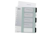 Lommer, Omslag & Registre - Leitz WOW printbart register, PP, ekstra bredt - 12130000