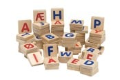 Trælegetøj - Krea Capital Letters With Magnet - 257