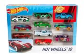 Legetøjsbil - Hot Wheels Biler 10-Pak i tilfældig design - 965-0118