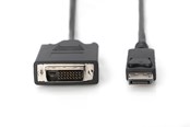 Skærmkabel - DIGITUS DisplayPort 1.1a to DVI Adapter Cable - 1m - AK-340301-010-S