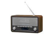 DAB, netværks- og clockradio - DENVER DAB-18 - clock radio - Bluetooth - DAB/DAB+/FM - Stereo - Brun - DAB-18