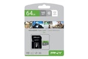 Hukommelseskort - PNY Elite MicroSD/SD - 100MB/s - 64GB - P-SDUX64U185GW-GE