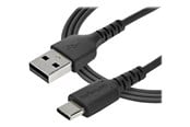 USB kabel - StarTech.com 1 m / 3.3ft. USB 2.0 to USB C Cable - Black - Aramid Fiber - USB-C cable - 1 m - RUSB2AC1MB