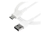 USB kabel - StarTech.com 1 m / 3.3 ft. USB 2.0 to USB C Cable - White - Aramid Fiber - USB-C cable - 1 m - RUSB2AC1MW