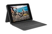 Tastatur - Logitech Rugged Folio - keyboard and folio case - UK English - Tastatur & Folio sæt - Engelsk - UK - Sort - 920-009319