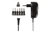 Mobil - Adaptere & Opladere - Nedis Universal AC Power Adapter - 12 W | 3 - 12 V DC | 1.80 m | 2.0 A | 6 plug(s) - ACPA001