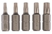 Bor & bits - Bosch 5 dele skruebitsæt standard til indv. Torx-skruer (T) - 2609255970
