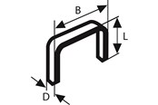 Værktøj - Bosch Fladtrådklammer type 51 - 2609200200