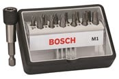 Bor & bits - Bosch Robust Line bitsæt M ekstra hård med 12+1 dele - 2607002563