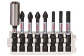 Bor & bits - Bosch Impact Control-skruetrækker bitsæt, 8 dele, 2xPH2;2xPZ2;1xT20;1xT25;1xT30 - 2608522326