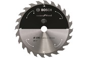 Rundsav - Bosch Standard for Wood-rundsavklinge til batteridrevne save 190x1,6/1,1x20 T24 - 2608837704