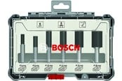 Fræser - Bosch Bitsæt til fræsejern, 6 dele, lige skaft på 1/4" - 2607017467