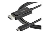 USB kabel - StarTech.com 3.3 ft. (1 m) USB-C to DisplayPort 1.2 Cable - Bi-Directional - USB / DisplayPort cable - 1 m - CDP2DP1MBD