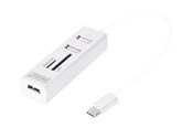 USB hub - DIGITUS DA-70243 - hub - 3 ports USB hub - 3 ports - Hvid - DA-70243