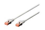 Netværkskabel - DIGITUS patch cable - 1 m - grey - Grå - 1m - DK-1644-010