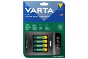 Batteri - VARTA LCD Ultra Fast Charger+ incl. 4 Batt. 2100 m - 57685101441