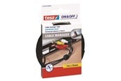 Kabel Organisering - tesa On & Off Cable Manager 10mm x 500cm Black - 55239-00000-01