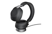 Hovedtelefoner/headset - Jabra Evolve2 85 Link380a UC Stereo Stand Black - 28599-989-989