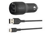 Mobil - Adaptere & Opladere - Belkin BOOST CHARGE Dual Charger - CCE001bt1MBK