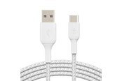 USB kabel - Belkin BOOST CHARGE" USB-A to USB-C Cable_Braided 2M Wh - CAB002BT2MWH