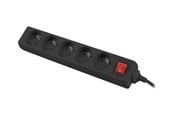 Strømkabel (ekstern) - Lanberg - power strip - 2500 Watt - PS1-05E-0150-BK