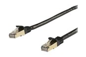 Netværkskabel - StarTech.com 5m CAT6a Ethernet Cable - Black RJ45 Shielded Cable Snagless - patch cable - 5 m - black - Sort - 5m - 6ASPAT5MBK