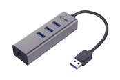 USB hub - I-Tec USB 3.0 Metal 3-Port USB hub - 3 ports - Grå - U3METALG3HUB