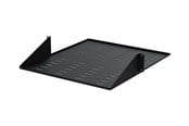 Rack skabe - StarTech.com 2 Post Server Rack Shelf - Vented - Center Mount - Black - Supports up to 75 lb. - 2 post Network Rack Shelf rack shelf - 2U - CABSHF2POSTV2