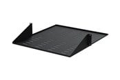 Rack skabe - StarTech.com 2 Post Server Rack Shelf - Vented - Center Mount - Black - Supports up to 75 lb. - 2 post Network Rack Shelf rack shelf - 2U - CABSHF2POSTV2
