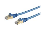 Netværkskabel - StarTech.com 10m CAT6a Ethernet Cable - Blue RJ45 Shielded Cable Snagless - patch cable - 10 m - blue - Blå - 10m - 6ASPAT10MBL