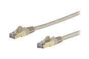 Netværkskabel - StarTech.com 7m CAT6a Ethernet Cable - Grey RJ45 Shielded Cable Snagless - patch cable - 7 m - grey - Grå - 7m - 6ASPAT7MGR