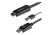 Skærmkabel - StarTech.com 3m HDMI to DisplayPort Adapter Cable with USB Power - 4K 30Hz Active HDMI to DP 1.2 Converter (HD2DPMM3M) - video cable - DisplayPort / HDMI - 3 m - HD2DPMM3M