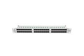 Netværkstilbehør - Lanberg PPU6-1048-S 48-Port Patch Panel 1U 19" Cat6 Grey RAL7035 - PPU6-1048-S