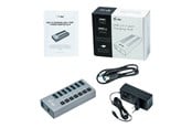 USB hub - I-Tec USB 3.0 Charging HUB 7-Port - 36W - USB 3.0 USB hub - 7 ports - Grå - U3CHARGEHUB7
