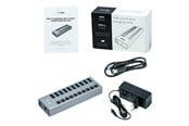 USB hub - I-Tec USB 3.0 Charging HUB - 10-Port - Type-A - 48W USB hub - 10 ports - Grå - U3CHARGEHUB10